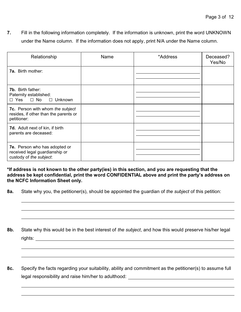 Guardianship Packet - Nassau County, New York, Page 9