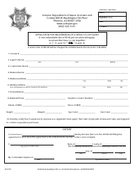 &quot;Application for Registration of a Retail Co-op Agent&quot; - Arizona