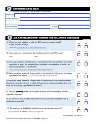 CPA Exam Application Form - Oregon, Page 6