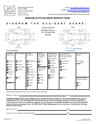 Form DAS-RM Oregon Auto Accident Report Form - Oregon, Page 2
