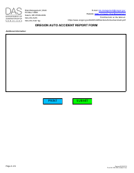 Form DAS-RM Oregon Auto Accident Report Form - Oregon, Page 4