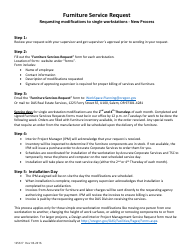 Form 125617 Single Workstation Service Request - Oregon, Page 2