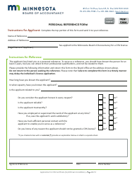 Application for CPA Certificate (License) by Minnesota Exam Candidate - Minnesota, Page 5