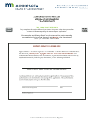 Application for CPA Certificate (License) by Minnesota Exam Candidate - Minnesota, Page 6