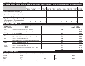 Form OTP-R Nyc Other Tobacco Products Tax Return (Otp) - New York City, Page 2