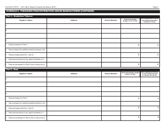 Form OTP-R Nyc Other Tobacco Products Tax Return (Otp) - New York City, Page 4