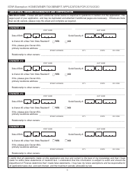 Star Exemption Homeowner Tax Benefit Application for 2019/2020 - New York City, Page 6