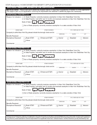 Star Exemption Homeowner Tax Benefit Application for 2019/2020 - New York City, Page 7