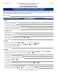 Document preview: Form DDD-1370A FORFF Child Information Guide - Arizona
