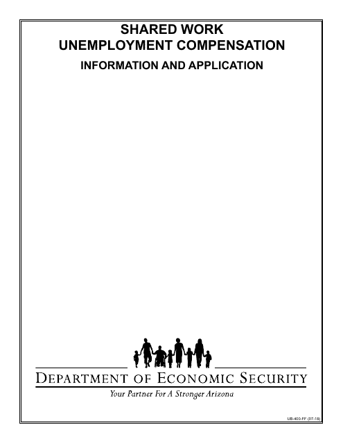 Form UB-400-FF Shared Work Plan Application - Arizona