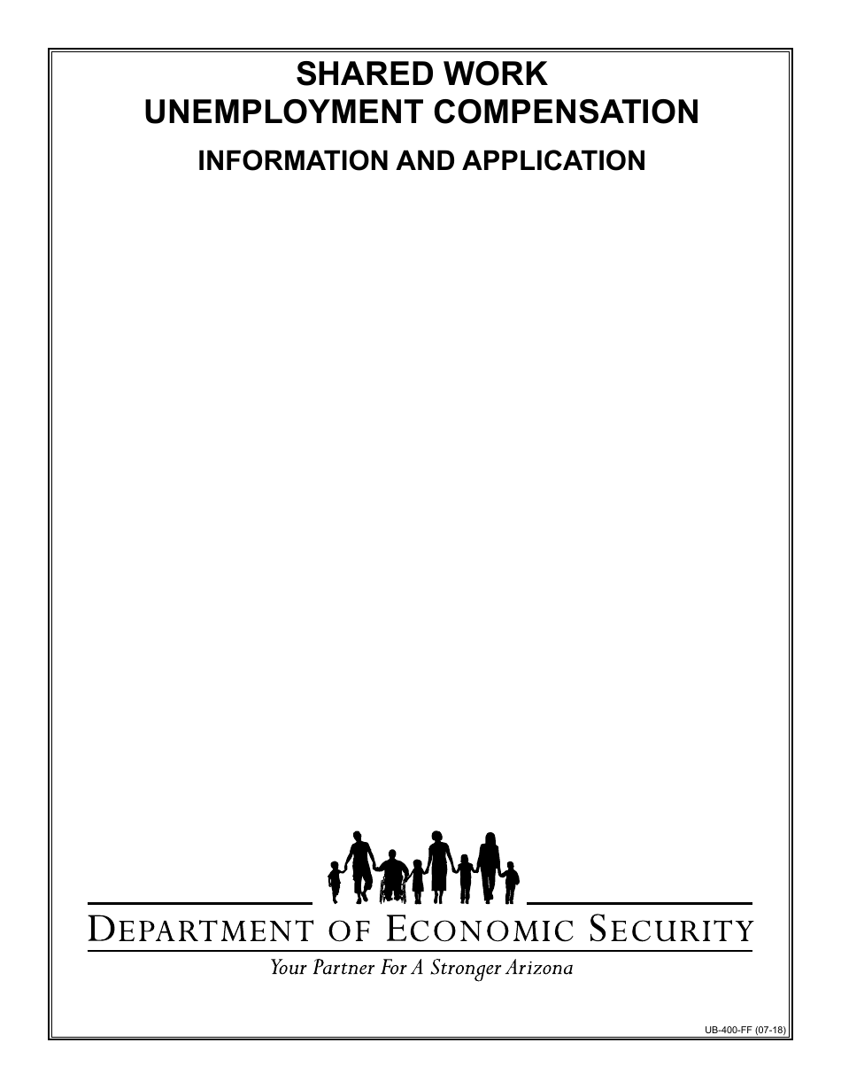 Form UB-400-FF Shared Work Plan Application - Arizona, Page 1