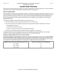 Form UB-400-FF Shared Work Plan Application - Arizona, Page 2