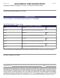 Form DD-024-FF Developmental Home Progress Report - Arizona, Page 2