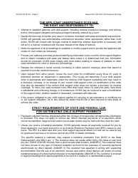 Form CS-167-PF Request for Title IV-D Child Support Services and Applicant&#039;s Rights and Responsibilities - Arizona, Page 4