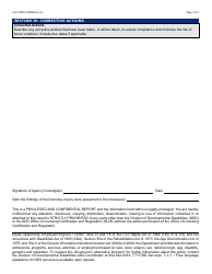 Form LCR-1080A FORENG Licensing Investigation Template - Arizona, Page 3