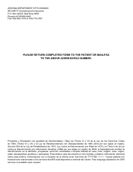 Formulario UB-296-FF-S Informe De Enfermedad O Discapacidad Fisica - Arizona (Spanish), Page 2