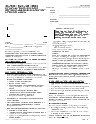 Form CF377.11A &quot;CalFresh Time Limit Notice - Expiration of Three Consecutive Months for Able-Bodied Adults Without Dependents (Abawds)&quot; - California