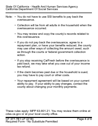 Form CF377.7B1 LP CalFresh Repayment Final Notice - Inadvertent Household Error (Ihe) - California, Page 4