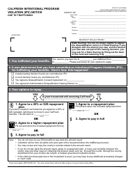 Form CF377.7G CalFresh Intentional Program Violation (Ipv) Notice - Due to Trafficking - California