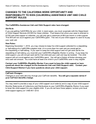 Form CW52 Child Support Payment Opt-In Form - California