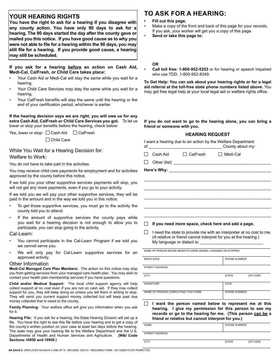 Form CF377.7F CalFresh Overissuance Notice - Intentional Program Violation (Ipv) - California, Page 2