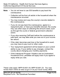 Form DFA377.7F LP CalFresh Overissuance Notice - Intentional Program Violation (Ipv) - California, Page 4