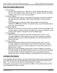 Form SOC2257 Notice to Provider of Violation for Exceeding Workweek and/or Travel Time Limits - in-Home Supportive Services Program - California, Page 2