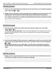 Form SOC2306 Exemption From Workweek Limits for Extraordinary Circumstances Referral Justification - in-Home Supportive Services (Ihss) Program - California, Page 4