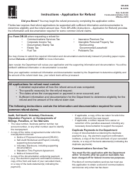 Document preview: Instructions for Form DR-26N, DR-26 Application for Refund for All Taxes (Except Sales and Use Tax) - Florida
