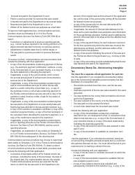 Instructions for Form DR-26N, DR-26 Application for Refund for All Taxes (Except Sales and Use Tax) - Florida, Page 2