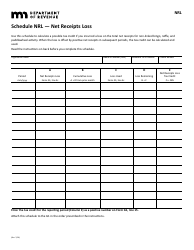 Schedule NRL Net Receipts Loss - Minnesota