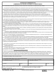 Document preview: DD Form 2955 Vietnam War Commemoration Commemorative Partner Statement of Understanding