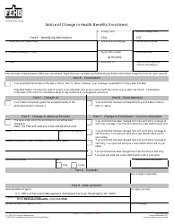 OPM Form 2810 Notice of Change in Health Benefits Enrollment - Federal Employees Health Benefits Program, Page 3