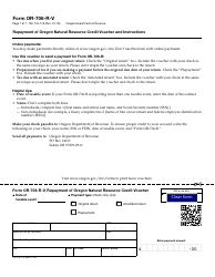 Document preview: Form 150-104-173 (OR-706-R-V) Repayment of Oregon Natural Resource Credit Voucher - Oregon