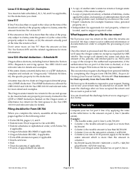 Form OR-706 (150-104-001) Oregon Estate Transfer Tax Return - Oregon, Page 11