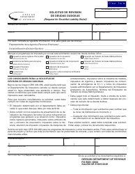 Document preview: Form 150-101-093-5 Solicitud De Revision De Deudas Dudosas - Oregon (English/Spanish)