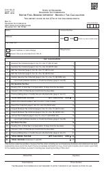 OTC Form DST-214 (105-14) Motor Fuel Bonded Importer - Monthly Tax Calculation - Oklahoma, Page 2