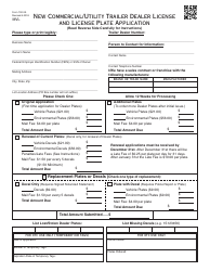 Document preview: OTC Form 792-2a New Commercial/Utility Trailer Dealer License and License Plate Application - Oklahoma