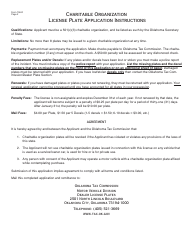 OTC Form 796-d Charitable Organization Demonstration License Plate Application - Oklahoma, Page 2