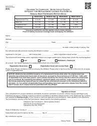 Document preview: OTC Form 797-d Affidavit for Replacement License Plate/Decal Annual Boat/Outboard Motor Decal - Oklahoma