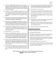 Instructions for Form CIG58 Ohio Cigarette Tax Return - Ohio, Page 2