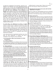 Instructions for Form D5 Notification of Dissolution or Surrender - Ohio, Page 2