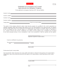Document preview: Form DTE102 Statement of Conveyance of Current Agricultural Use Valuation Property - Ohio