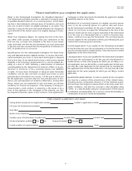 Form DTE105I Homestead Exemption Application for Disabled Veterans and Surviving Spouses - Ohio, Page 2