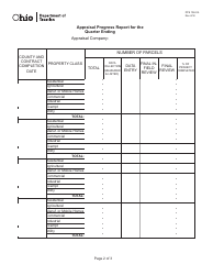 Form DTE108-CA Appraisal Progress Report for the Quarter - Ohio, Page 2
