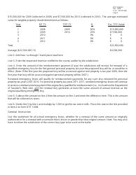 Form DTE140M-W4 Worksheet to Calculate Tax Rate for Form Dte 140m When a Taxing Authority Certifies an Amount of Revenue and Requests a Rate for All School Emergency Levies - Ohio, Page 2