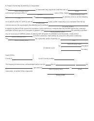Form DTE24P Power of Attorney for Real Property Tax Exemption Application - Tax Incentive Program - Ohio, Page 2