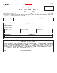 Document preview: Form DTE92 Application for Approval of Appraisal-Related Contracts - Ohio