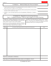Form ET2 Schedule L &quot;Marital Deduction Reconciliation&quot; - Ohio