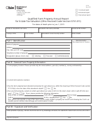 Form ET36 Qualified Farm Property Annual Report for Estate Tax Valuation - Ohio